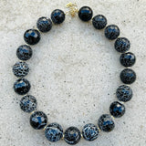 Black Crakled Necklace