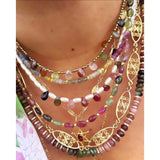Multi Sapphires & Moonstone (Leo) Necklace