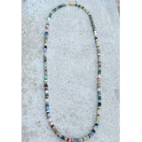 Long Rattle Snake Beaded Necklace