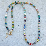 Long Rattle Snake Beaded Necklace