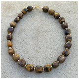 Tiger Eye Oblong Necklace