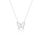 Collar de mariposa con gemas