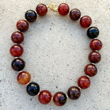 Assorted Brown/Rust Agate Jumbo Biggie Necklace