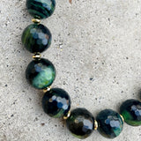 Faceted Green Agate Biggie Necklace
