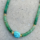 Sinay Green Adventurine Necklace