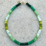 Assorted Greens Copacabana Solo Necklace