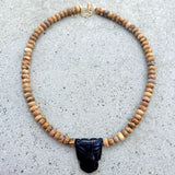 Bagheera Garnet Beige Jasper Necklace