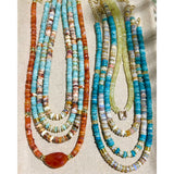 Claudia Blue Opal & Fire Opals Necklace