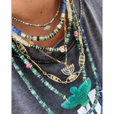 Jaipur African Turquoise & Prehnite Necklace