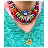 Biggie Blue Nazar Multico Necklace