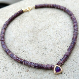 Lepidolite & Amethyst Liv Necklace