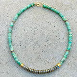 Claudia Chrysoprase & Labradorite Necklace
