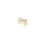 Small Pave Hai Stud Earring