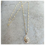 Collar Aish con cadena de filigrana estilo vintage