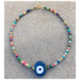 Biggie Blue Nazar Multico Necklace