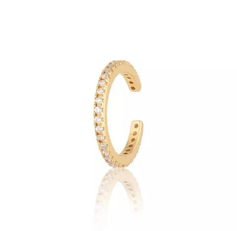 Large Pave Eternity Ear Cuff