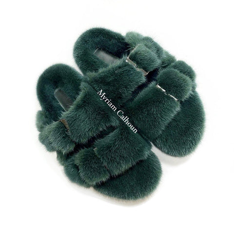 Forest Green Arizona Slippers
