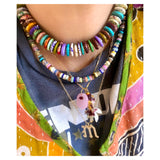 Collar con cuentas de serpiente cascabel