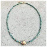 Jude Turquoise/Amethys Necklace