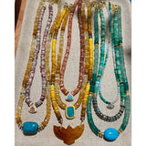 Claudia Chrysoprase & Labradorite Necklace