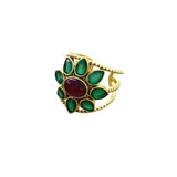 Mila Garnet Adjustable Ring