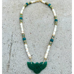 Green Onyx Original Phoenix Beige Necklace