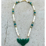 Green Onyx Original Phoenix Beige Necklace