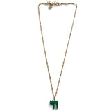 Small Hai Malachite on Chain Necklace