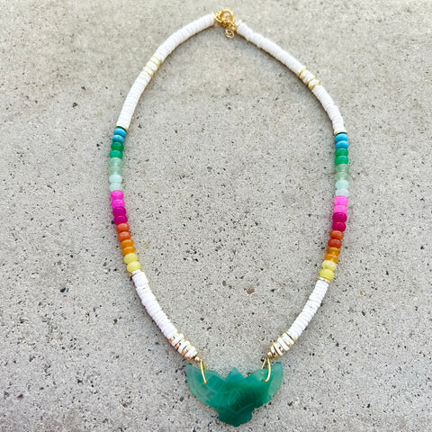 Green Onyx Copacabana Phoenix Necklace