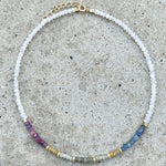 Multi Sapphires & Moonstone (Leo) Necklace