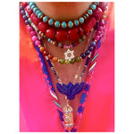 Lapis Phoenix Assorted Gems Necklace