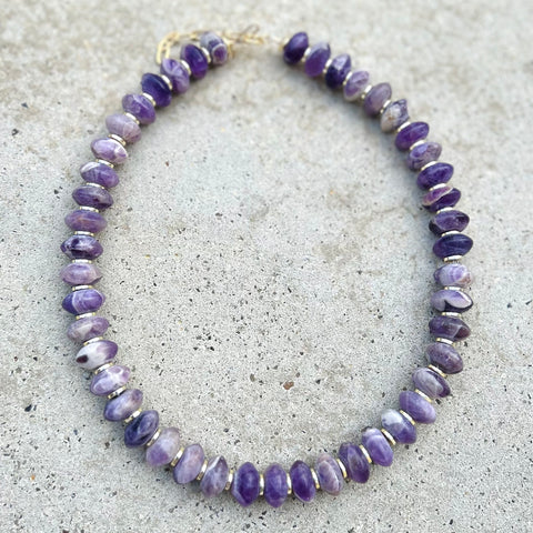 Small Lavender Jasper Candice Necklace