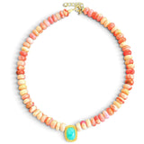 Emma Amazonite & Opals Necklace