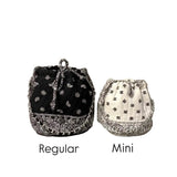 Purple Bandana Bucket Bag