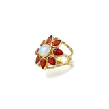 Mila Moonstone Adjustable Ring