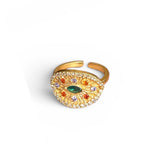 Celest Eye Adjustable Ring