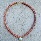 Peach Moonstone & Amazonite Liv Necklace