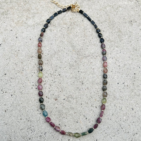 Sam Faceted Watermelon Tourmalines Necklace