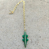 Malachite Crocodile Necklace