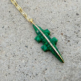 Malachite Crocodile Necklace