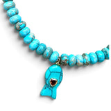 Salome Turquoise Fish Necklace