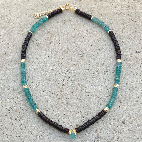 Jaipur Garnet & Apatite Necklace