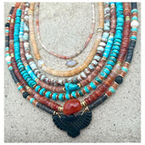 Sinay Carnelian Beaded Necklace