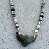 Labradorite Phoenix Dandrit Opals Necklace