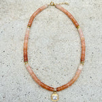 Athena Orange Adventrine Necklace