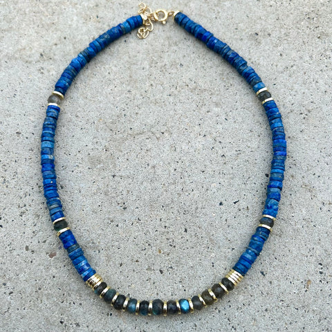 Claudia Lapis & Labradorite Necklace