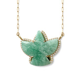 Eagle Amazonite & Pave Necklace