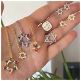 Large Nessa Magen David Ring