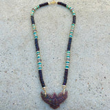 Ruby Ziosite Garnet Phoenix Necklace