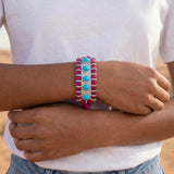 Meenakshi Turquoise Cherry Woven Bracelet